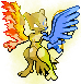 Golden Elemental Mewtwo